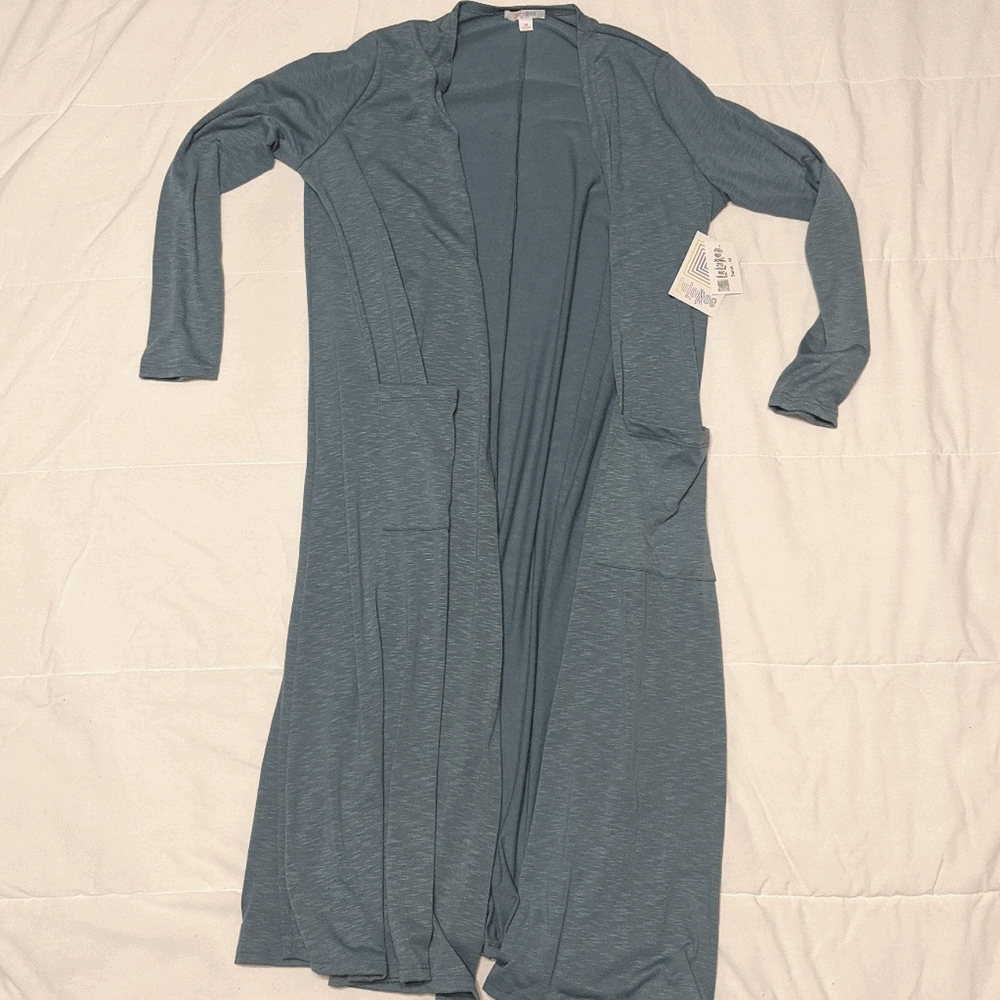 NWT Lularoe Sarah - Gray/Blue - M